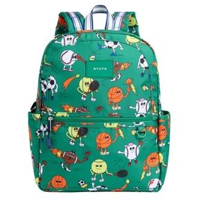STATE Kane Kids Backpack Sports Balls Green Backpack
